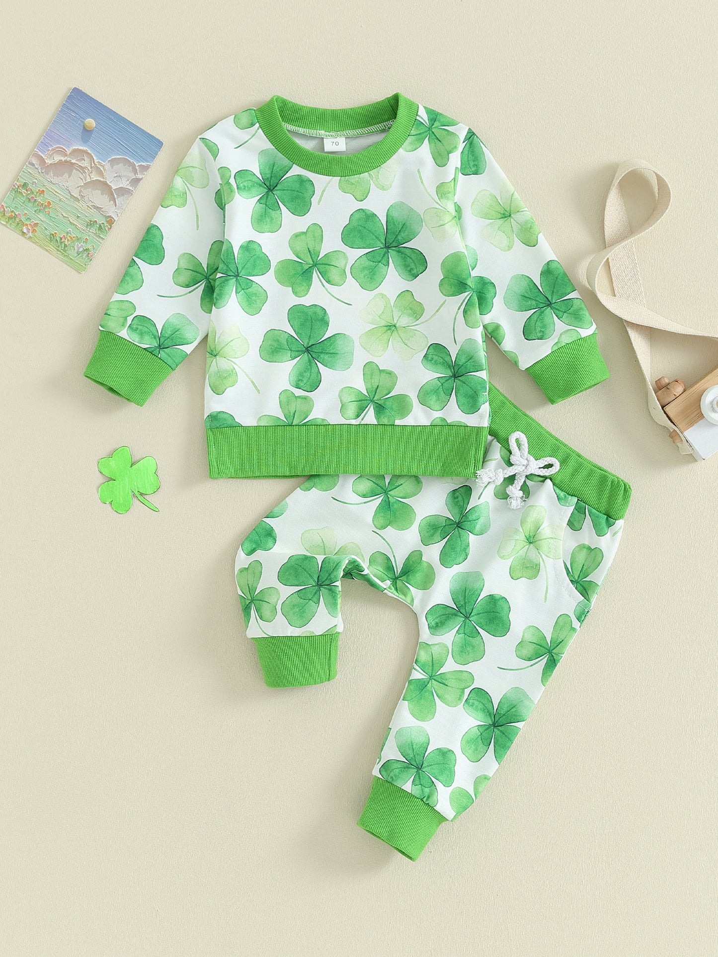 Baby 2 Piece Sweats in Clover