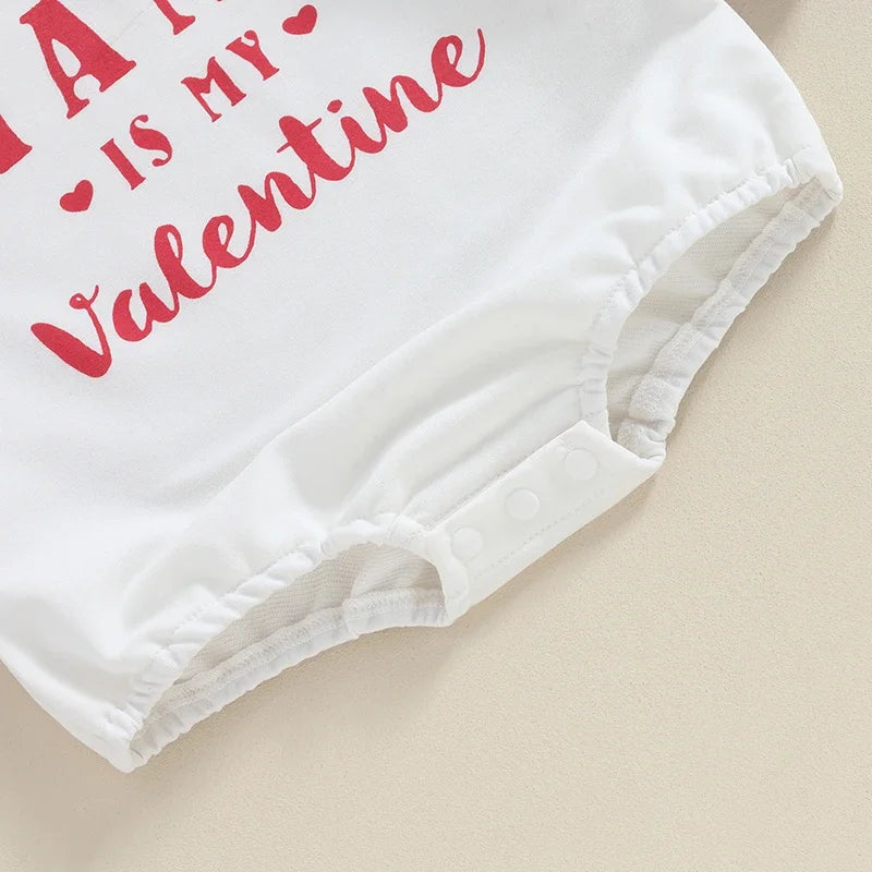 Baby Valentine Sweatshirt Bodysuit "Mama is my Valentine"