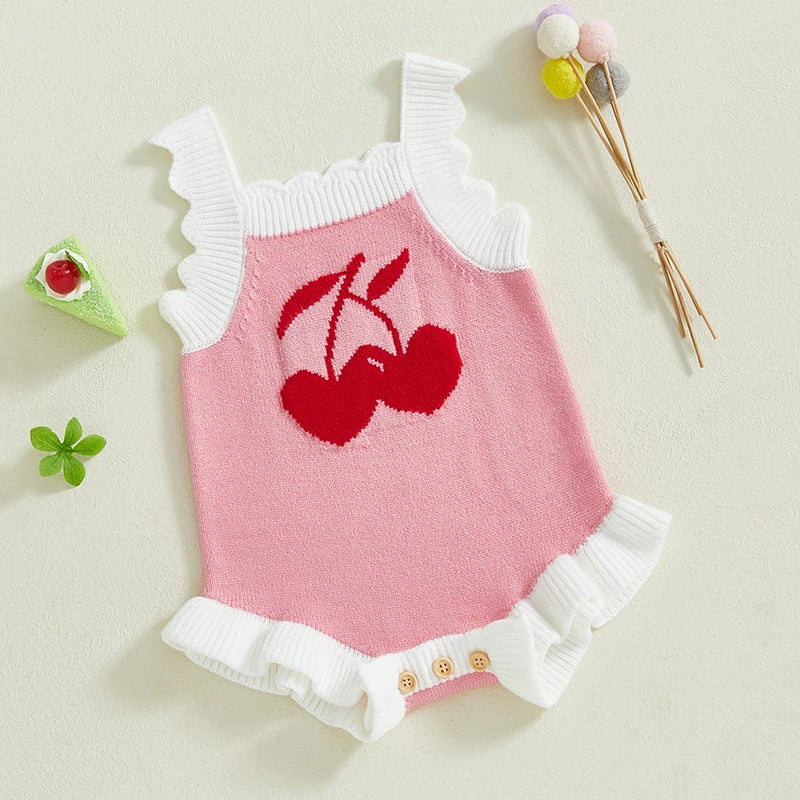 Baby Valentine Cherry Sweetheart Bodysuit