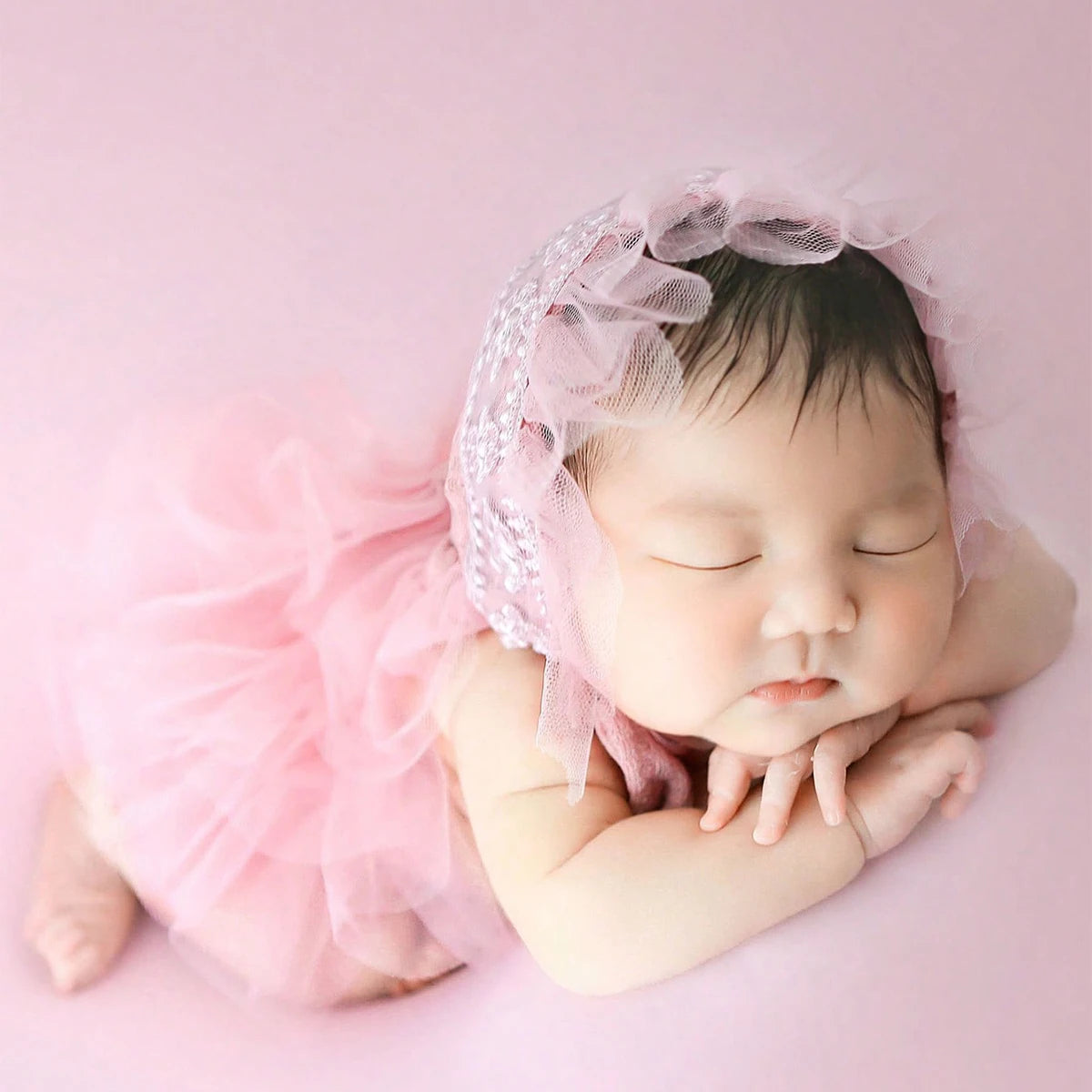 Newborn Ruffle Romper Photoshoot Outfit Set