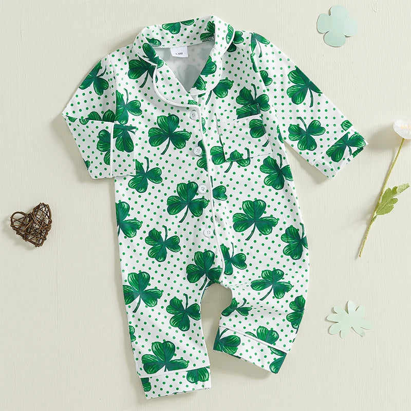 Baby Pajamas in Vintage Little Charm