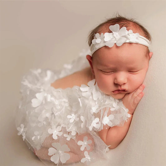 Newborn Floral Dress Photoshoot Outfit Set