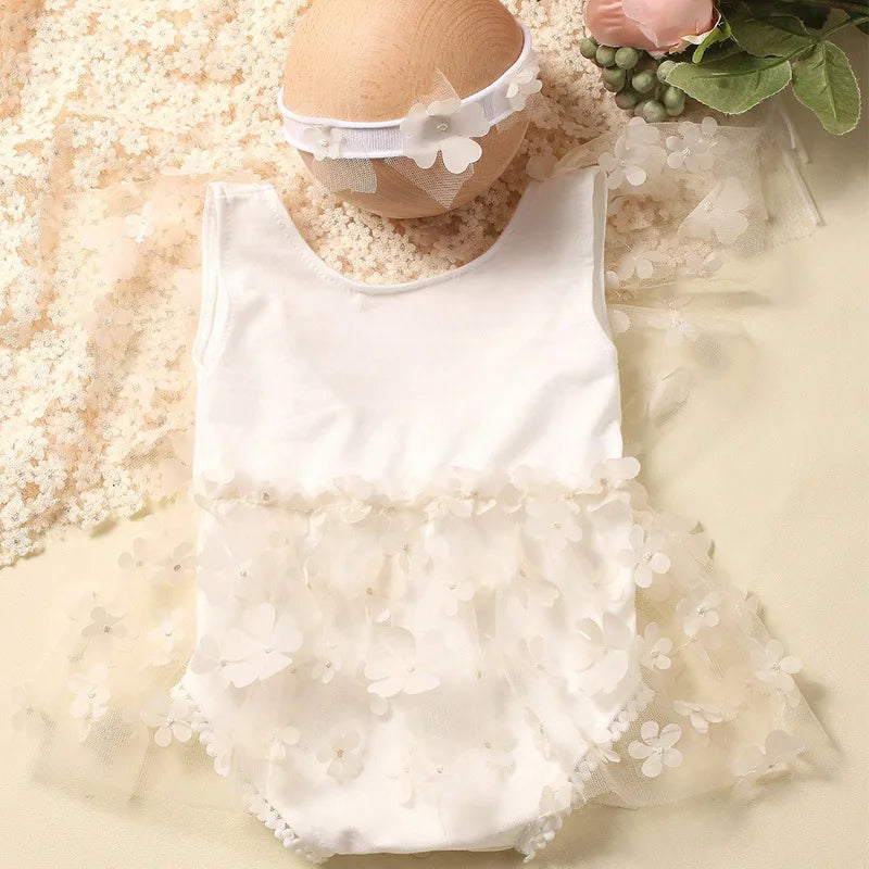 Newborn Floral Dress Photoshoot Outfit Set