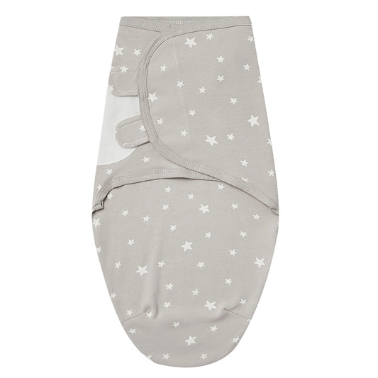 Newborn Sleep Swaddle in Khaki Stars