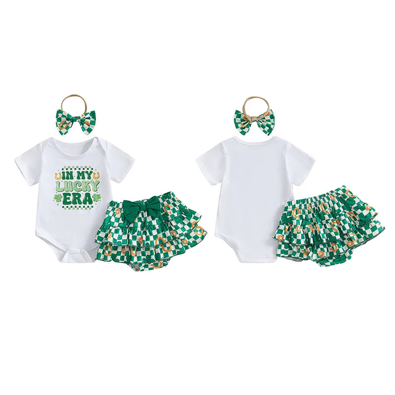 Baby 3-Piece "Love" Ruffle Skirt Set