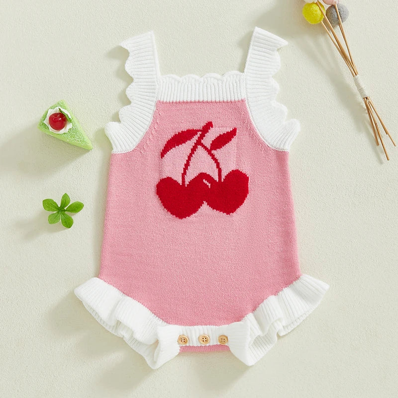 Baby Valentine Cherry Sweetheart Bodysuit