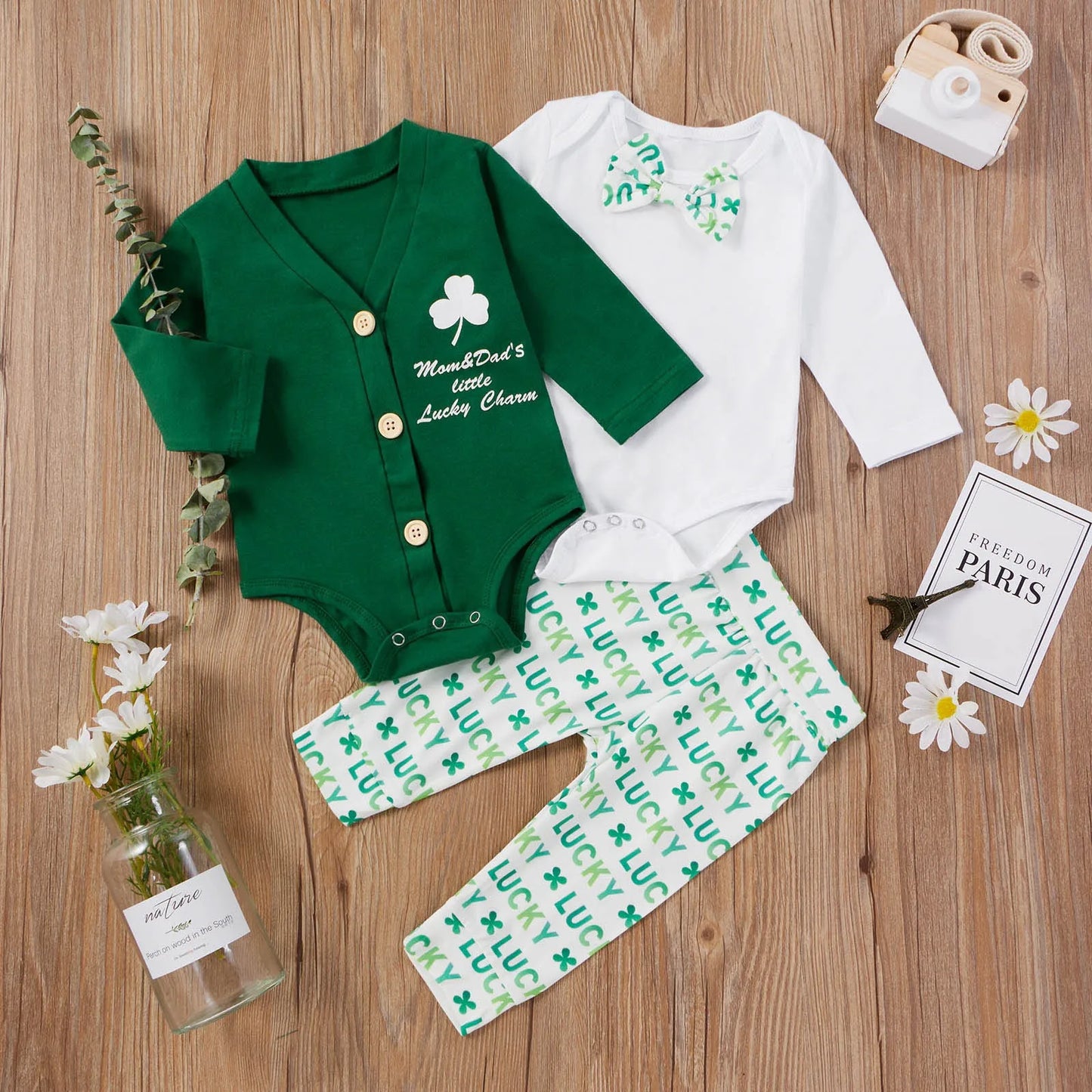 Mom & Dad’s Lucky Charm 3-Piece Outfit