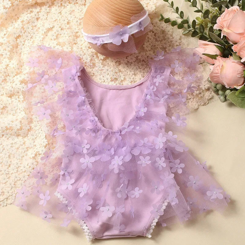 Newborn Floral Dress Photoshoot Outfit Set