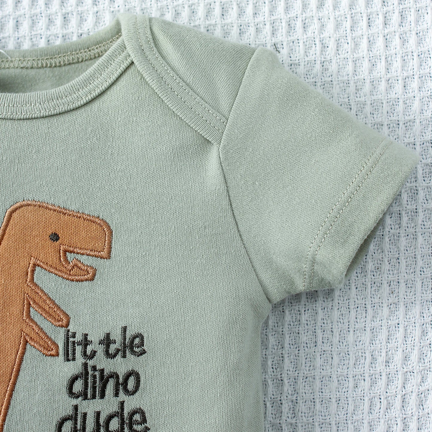 Baby Dino Dude Short-Sleeve Onesies (Set of 3)