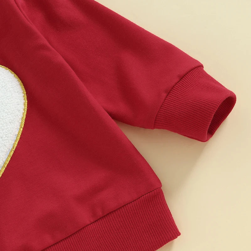 Baby Valentine Red Sweatshirt Sweater