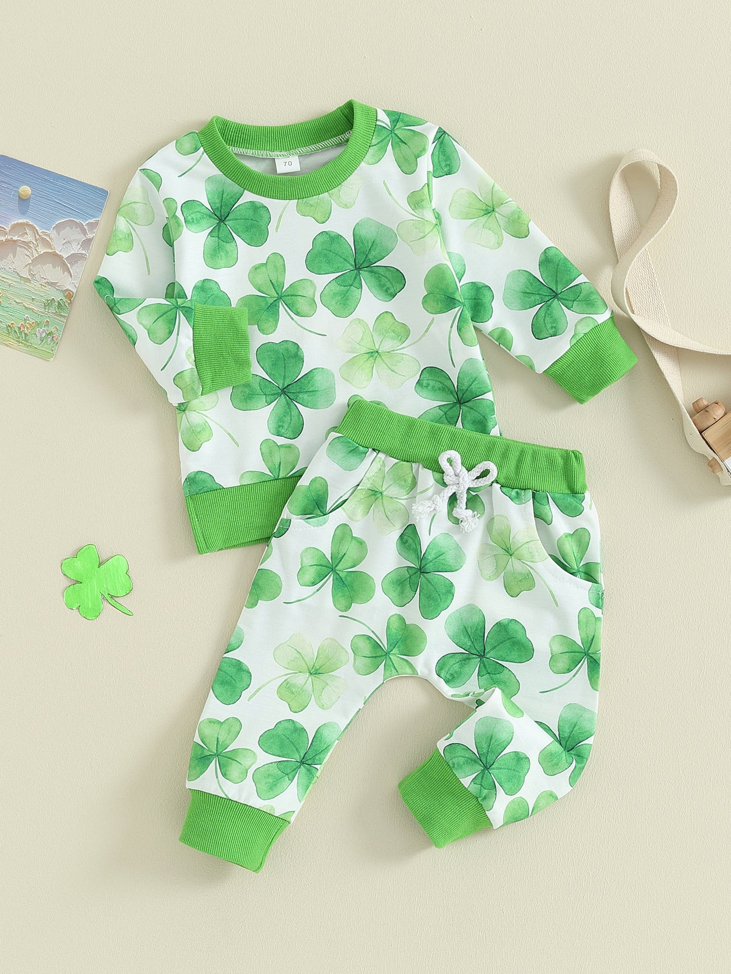 Baby 2 Piece Sweats in Clover