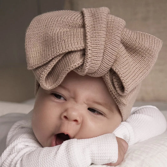 Baby Crochet Top Knot Bow Headband