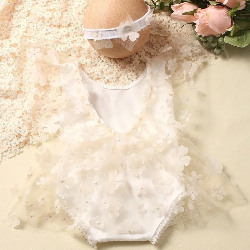 Newborn Floral Dress Photoshoot Outfit Set