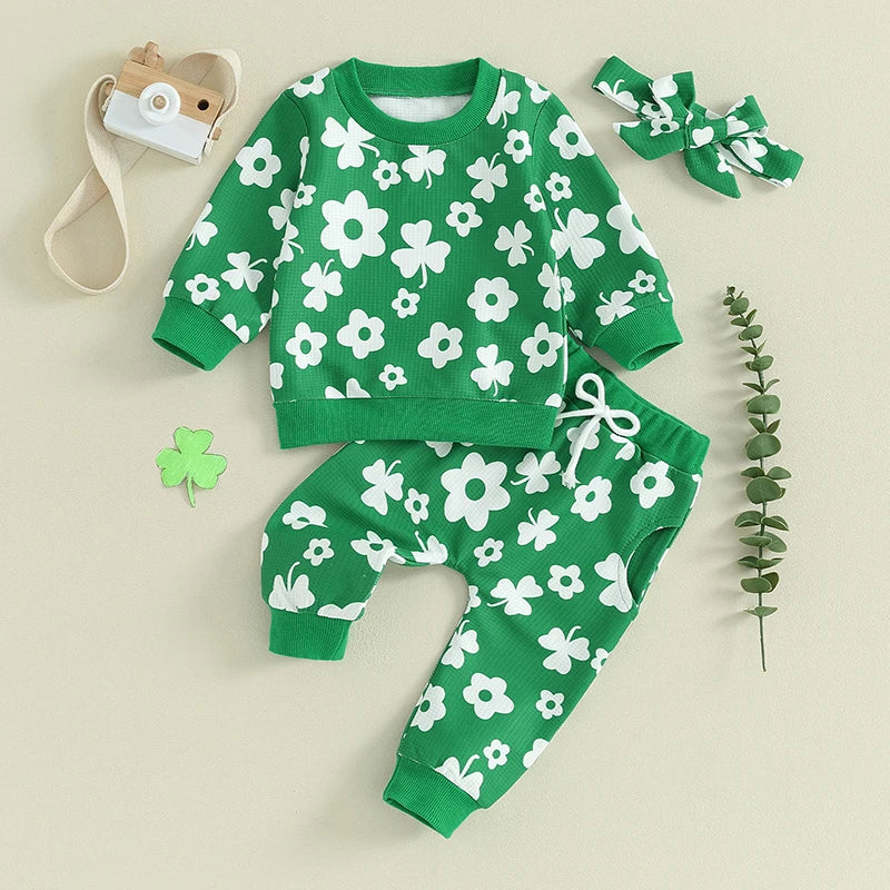 Baby 2-Piece Sweats in Floral Clover