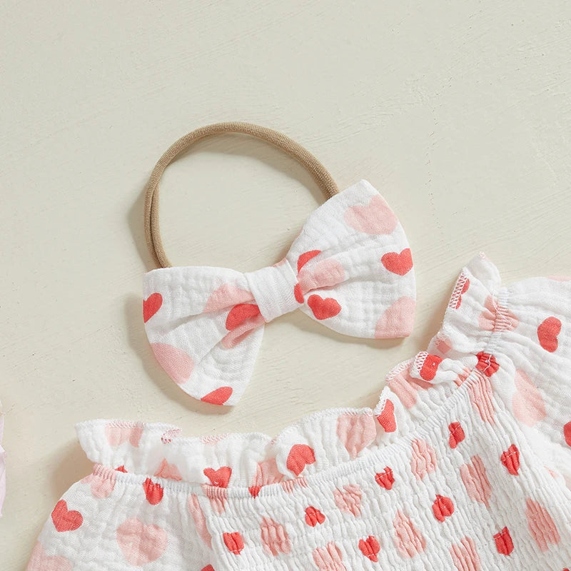 Baby Valentine Off-Shoulder Heart Bodysuit