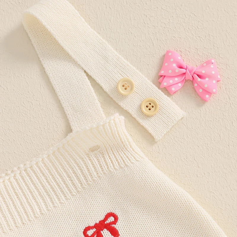 Baby Valentine Little Ribbon Bodysuit