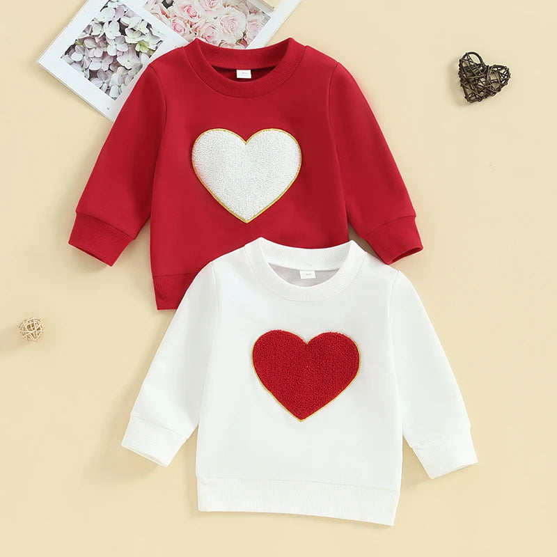 Baby Valentine Red Sweatshirt Sweater