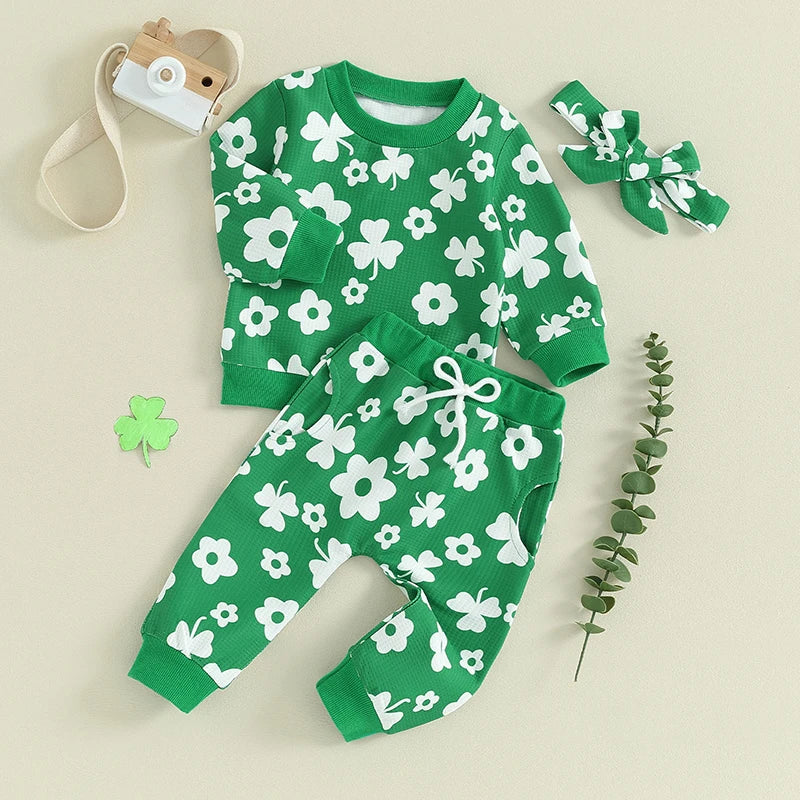 Baby 2-Piece Sweats in Floral Clover