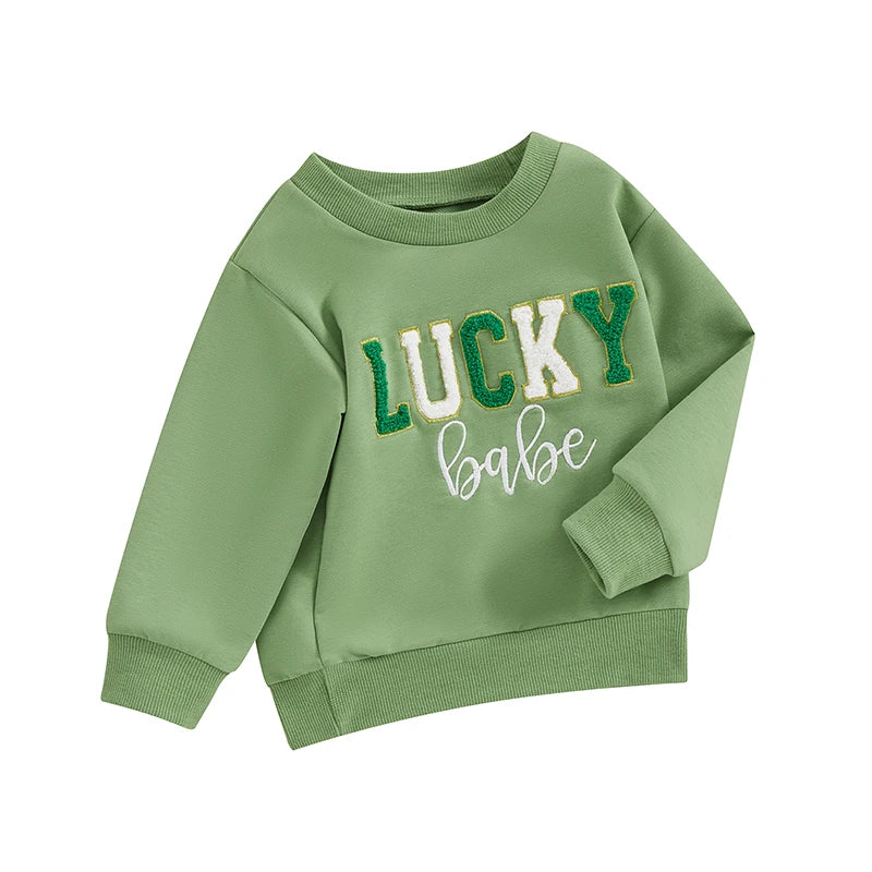 Baby Sweatshirt in Lucky Babe