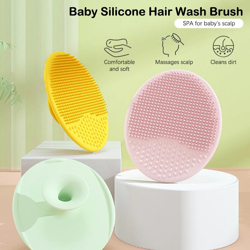 Silicone Baby Bath Brush for Dry Skin, Cradle Cap Treatment and Eczema