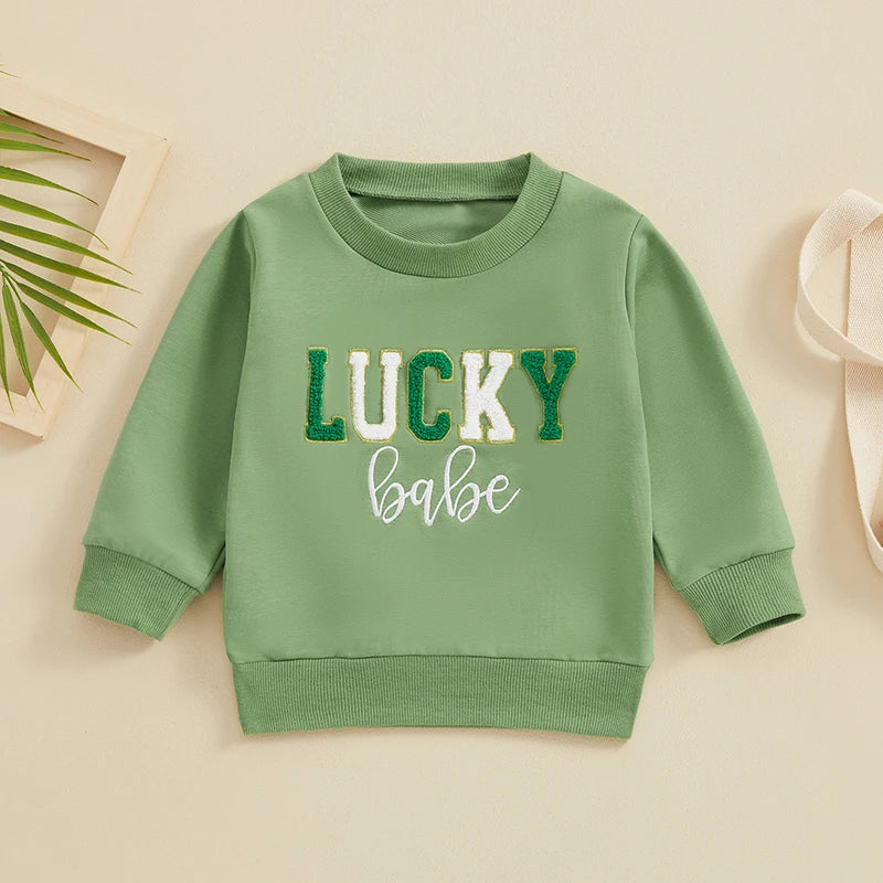 Baby Sweatshirt in Lucky Babe