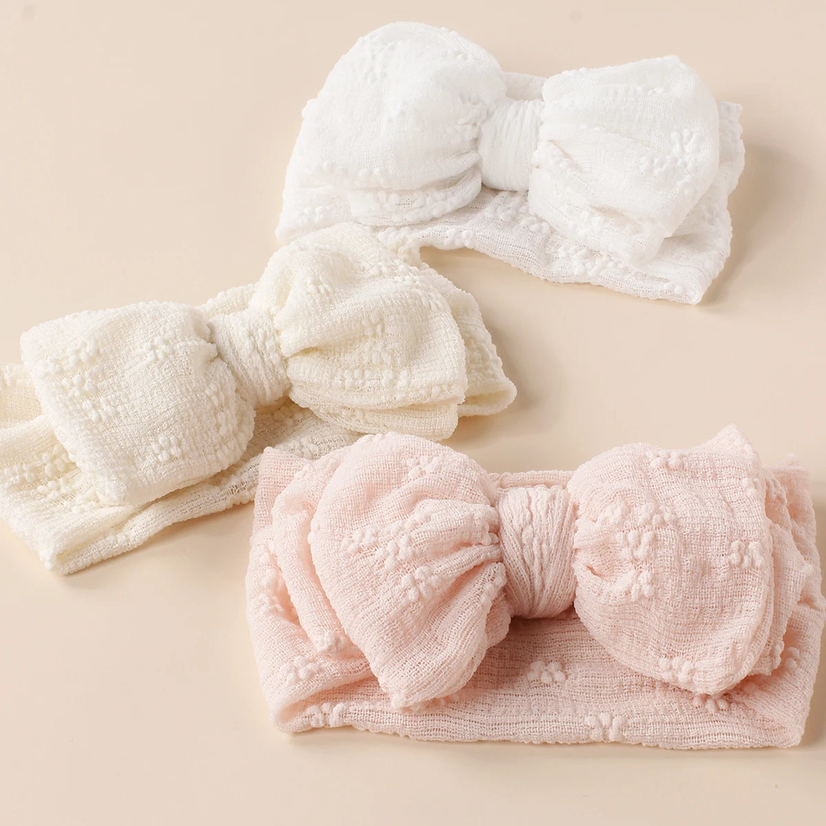 Baby Mesh Bow Headbands Top Knot