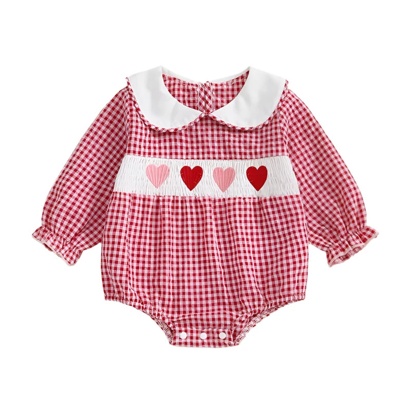 Baby Valentine Embroidery Love Bodysuit