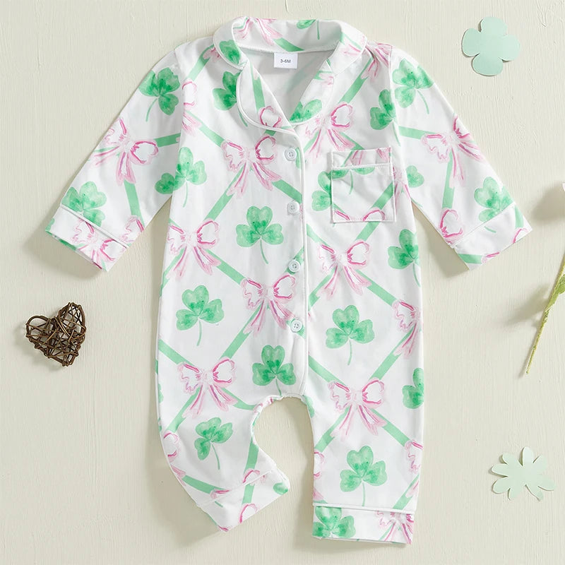 Baby Pajamas in Vintage Little Charm