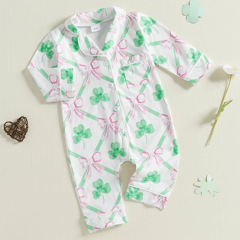 Baby Pajamas in Vintage Little Charm