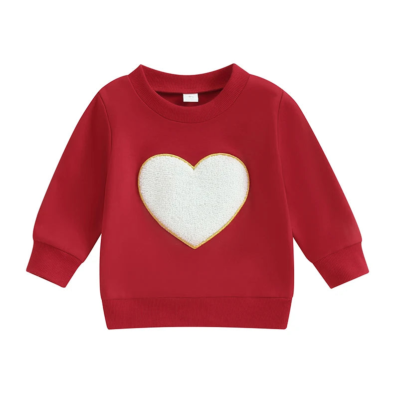 Baby Valentine Red Sweatshirt Sweater