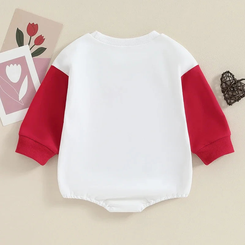 Baby Valentine Sweatshirt Bodysuit "Mama is my Valentine"