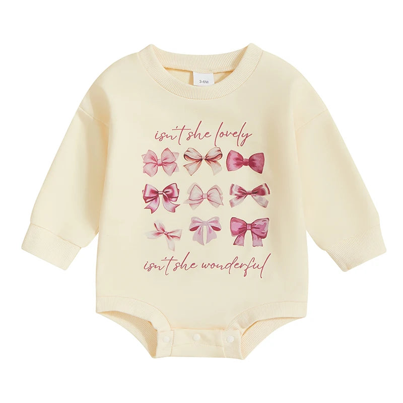 Baby "Isn't She Lovely" Sweatshirt Bodysuit