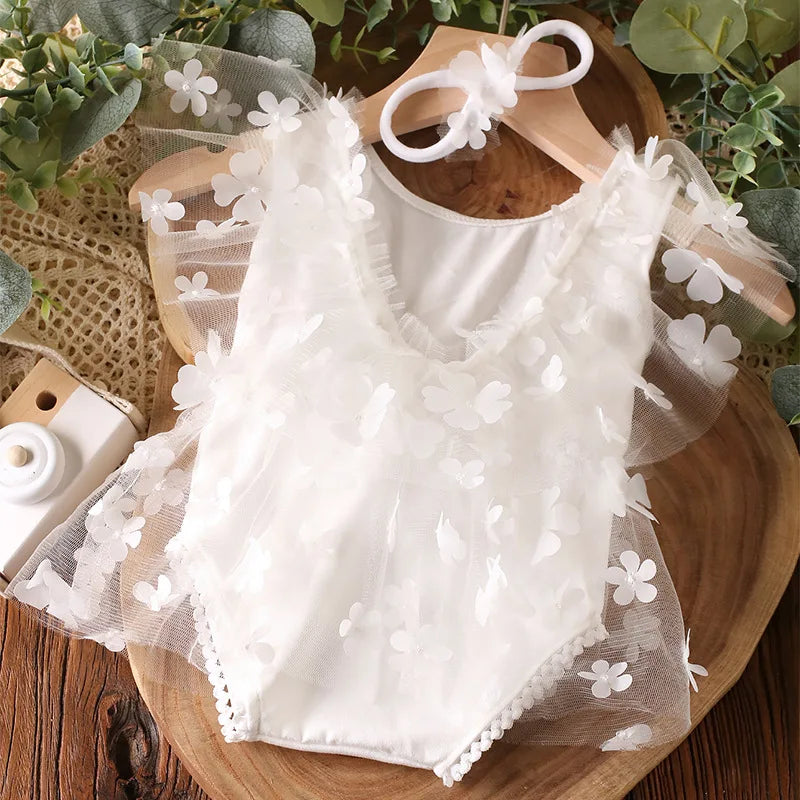 Newborn Floral Dress Photoshoot Outfit Set