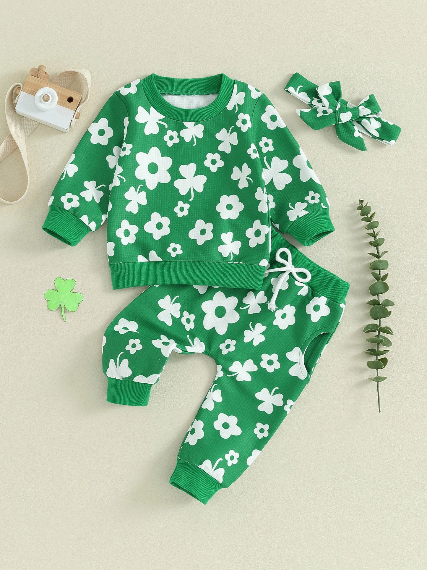 Baby 2-Piece Sweats in Floral Clover