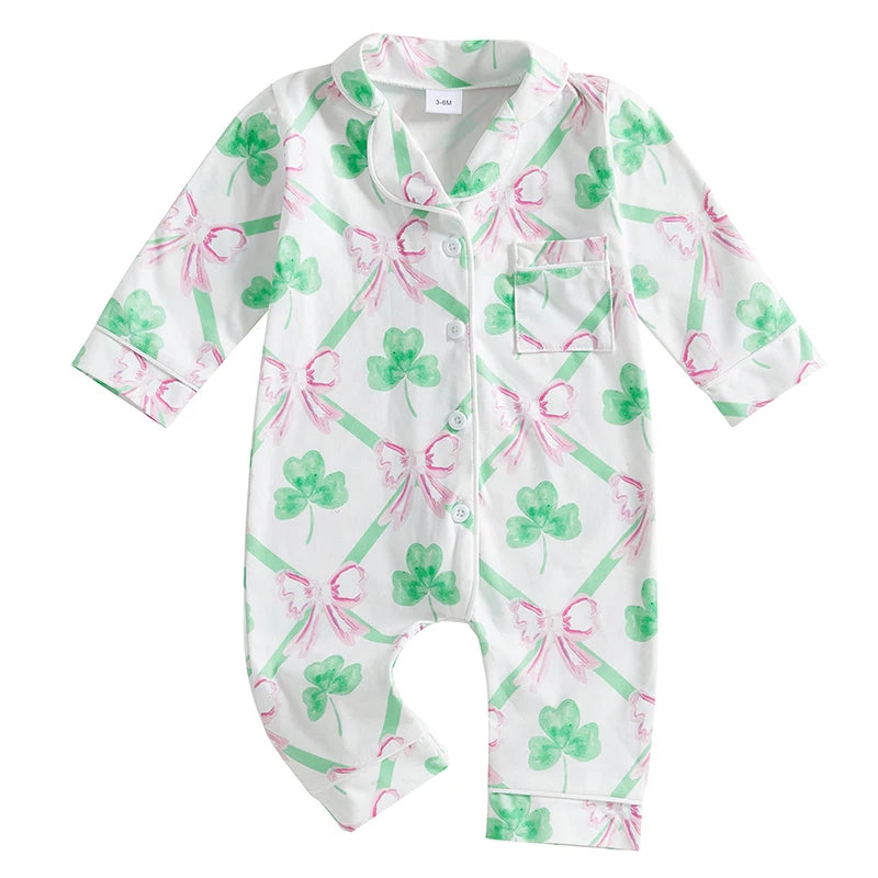 Baby Pajamas in Vintage Little Charm