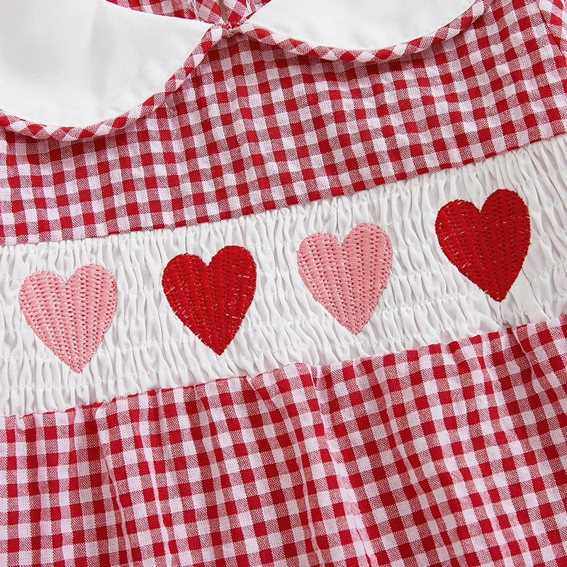 Baby Valentine Embroidery Love Bodysuit