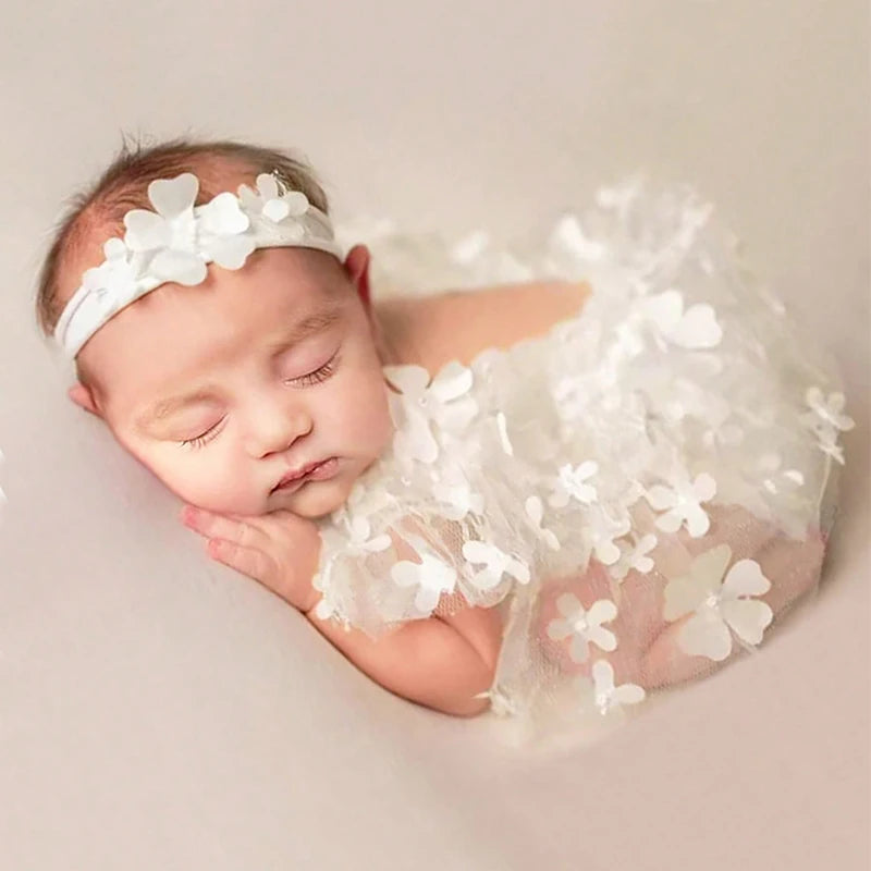 Newborn Floral Dress Photoshoot Outfit Set