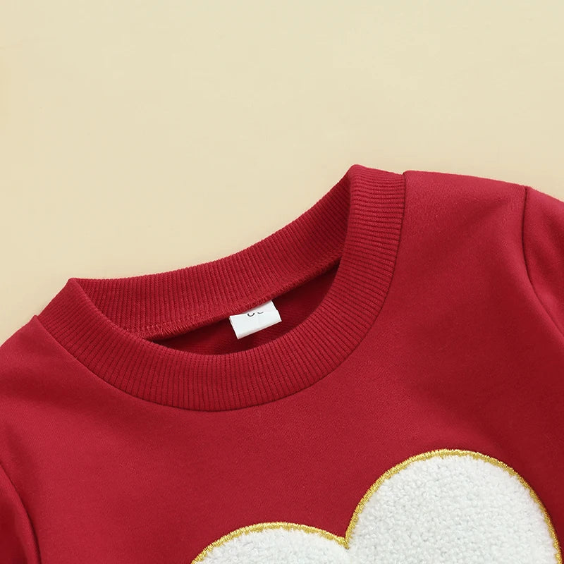 Baby Valentine Red Sweatshirt Sweater