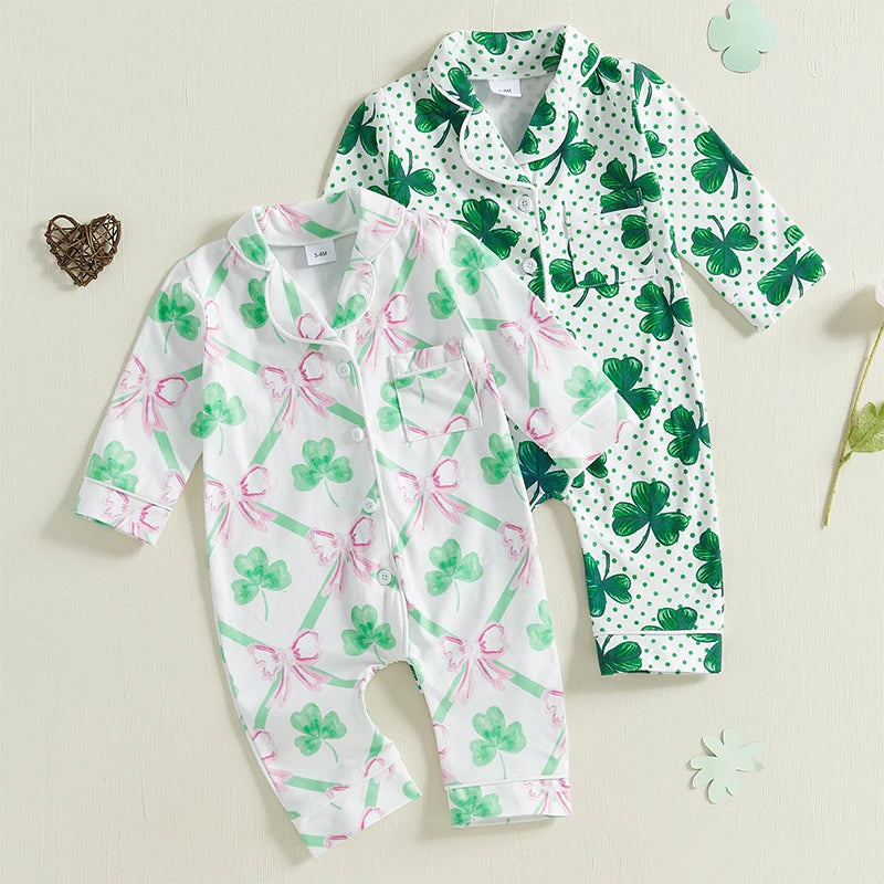 Baby Pajamas in Vintage Little Charm