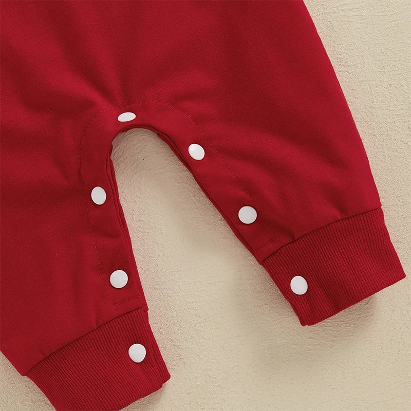 Baby Valentine Red Love Romper "Mama's Little Love"