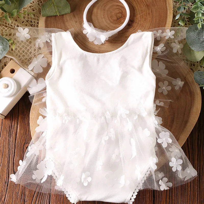 Newborn Floral Dress Photoshoot Outfit Set