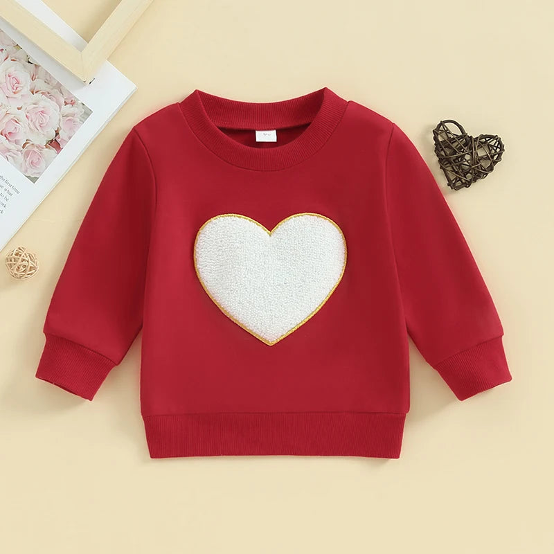 Baby Valentine Red Sweatshirt Sweater