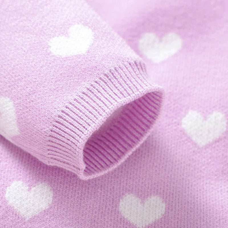 Baby Lilac Heart Fleece Pajama