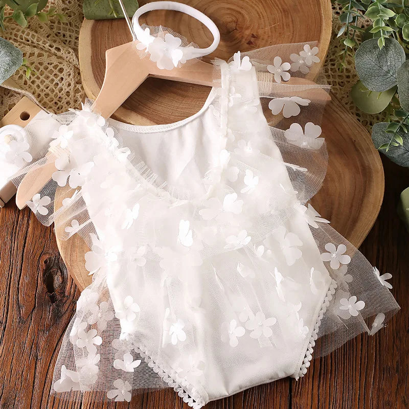 Newborn Floral Dress Photoshoot Outfit Set