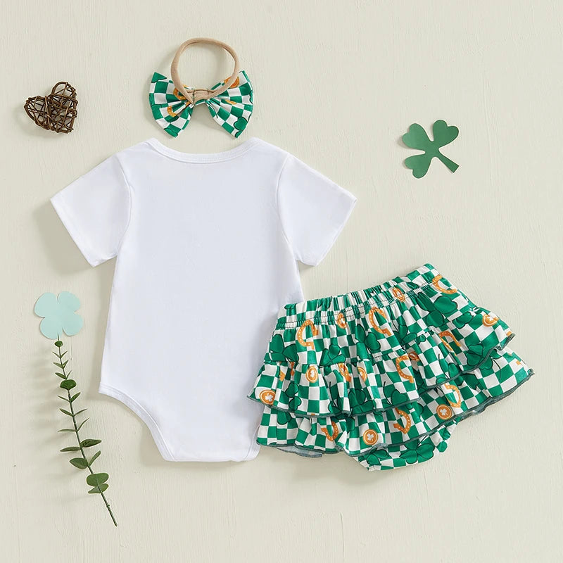 Baby 3-Piece "Love" Ruffle Skirt Set