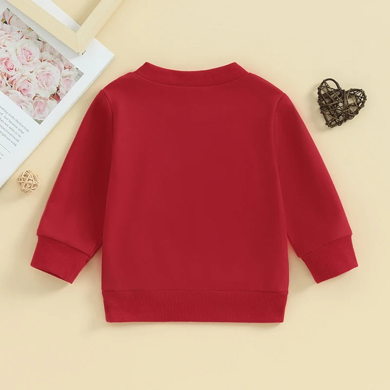 Baby Valentine Red Sweatshirt Sweater