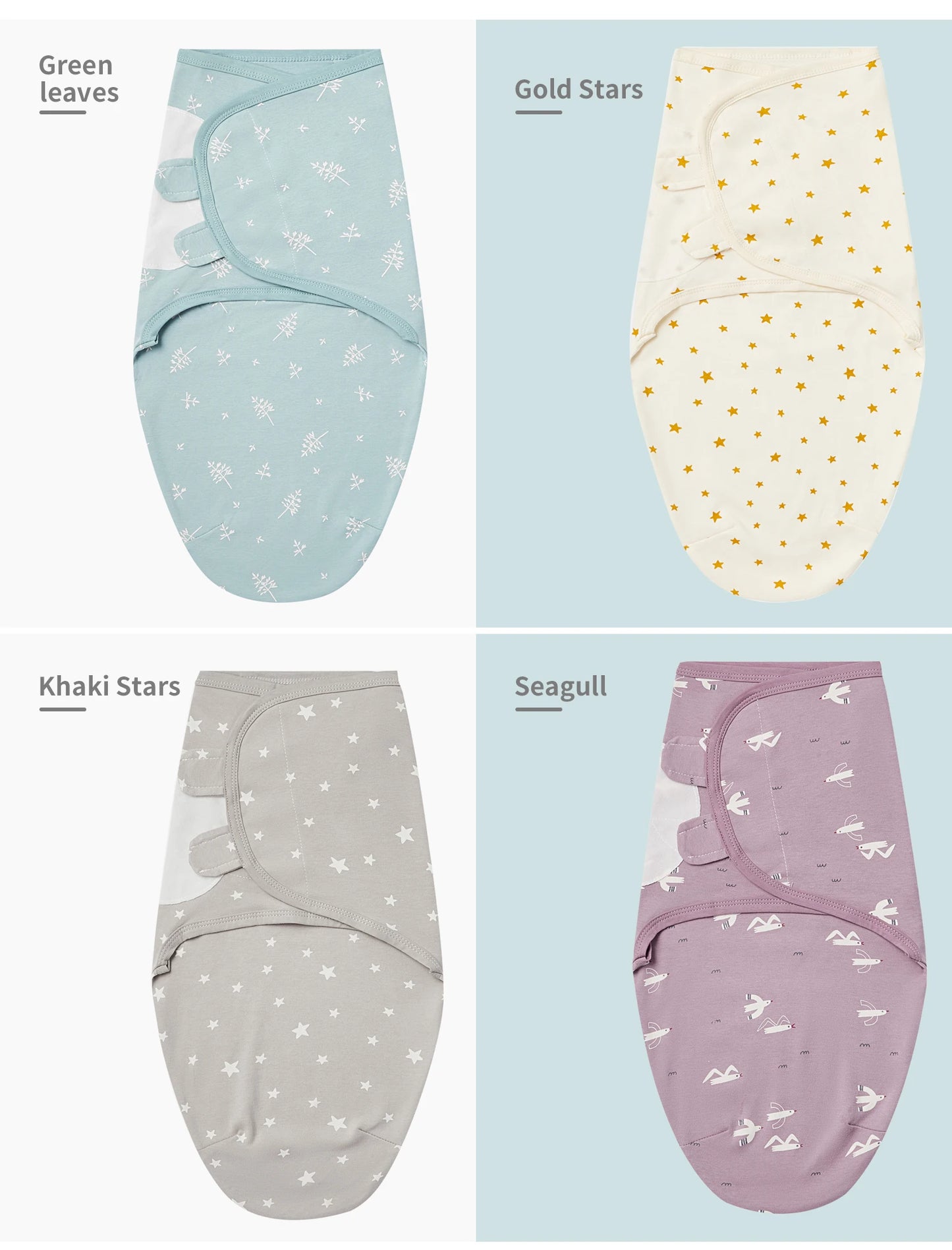 Featuring Newborn Sleep Swaddle in Rainbow