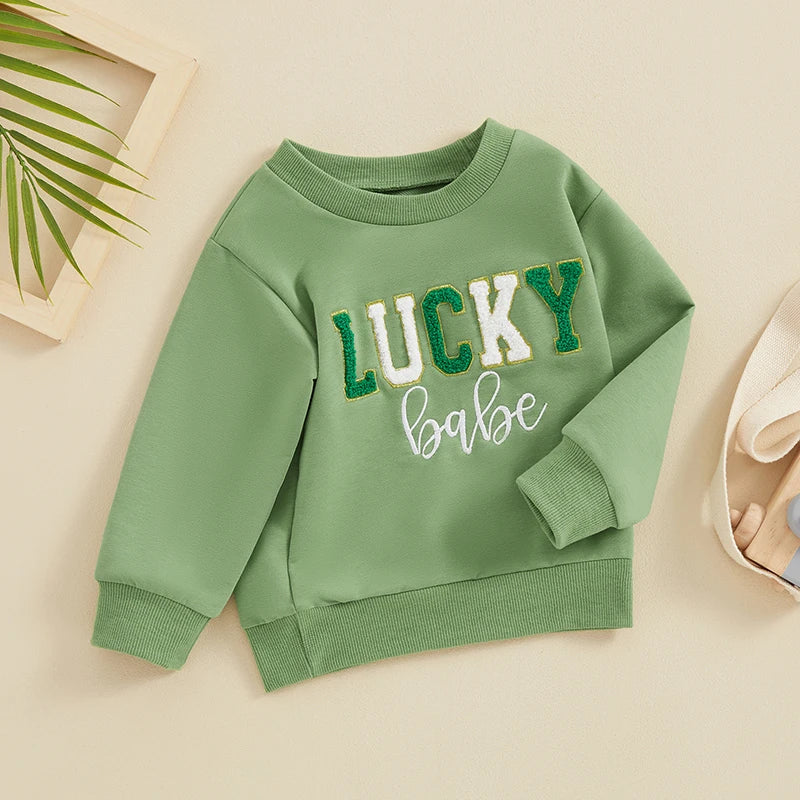 Baby Sweatshirt in Lucky Babe