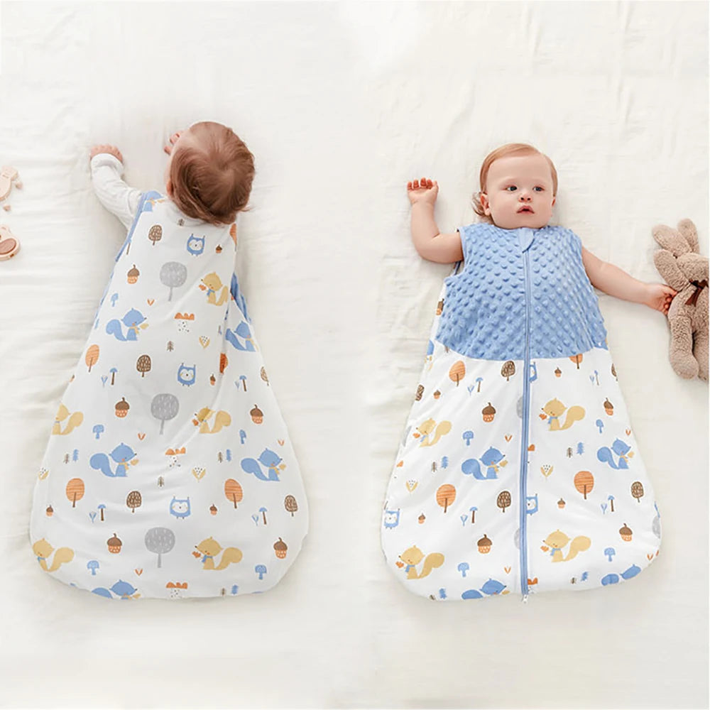 Baby Minky Dot Sleep Sack with 2-Way Zipper in Seashell