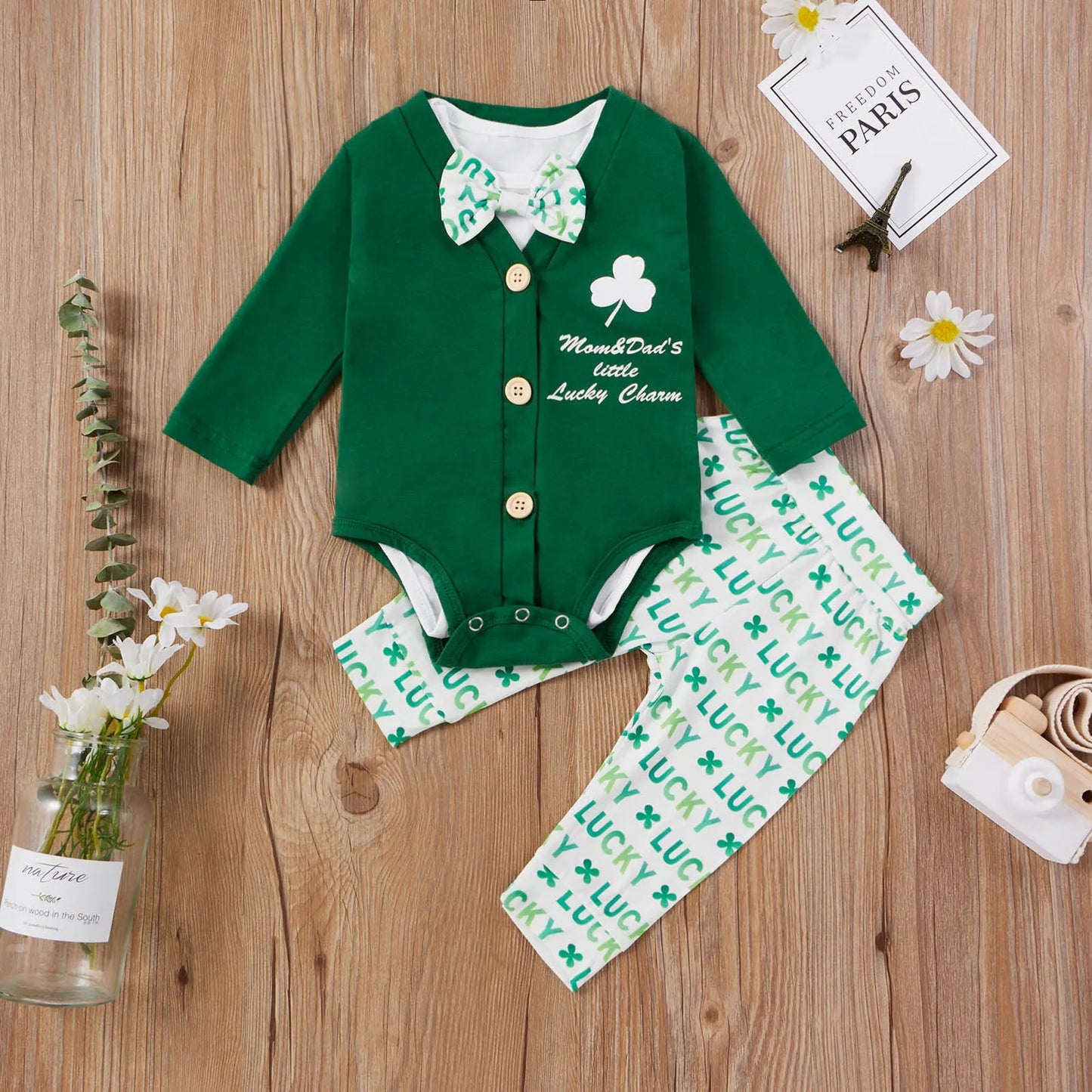 Mom & Dad’s Lucky Charm 3-Piece Outfit